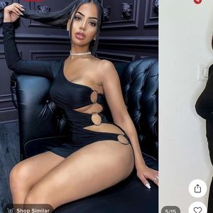 Fashion Nova Oh My Cut Out Mini Dress